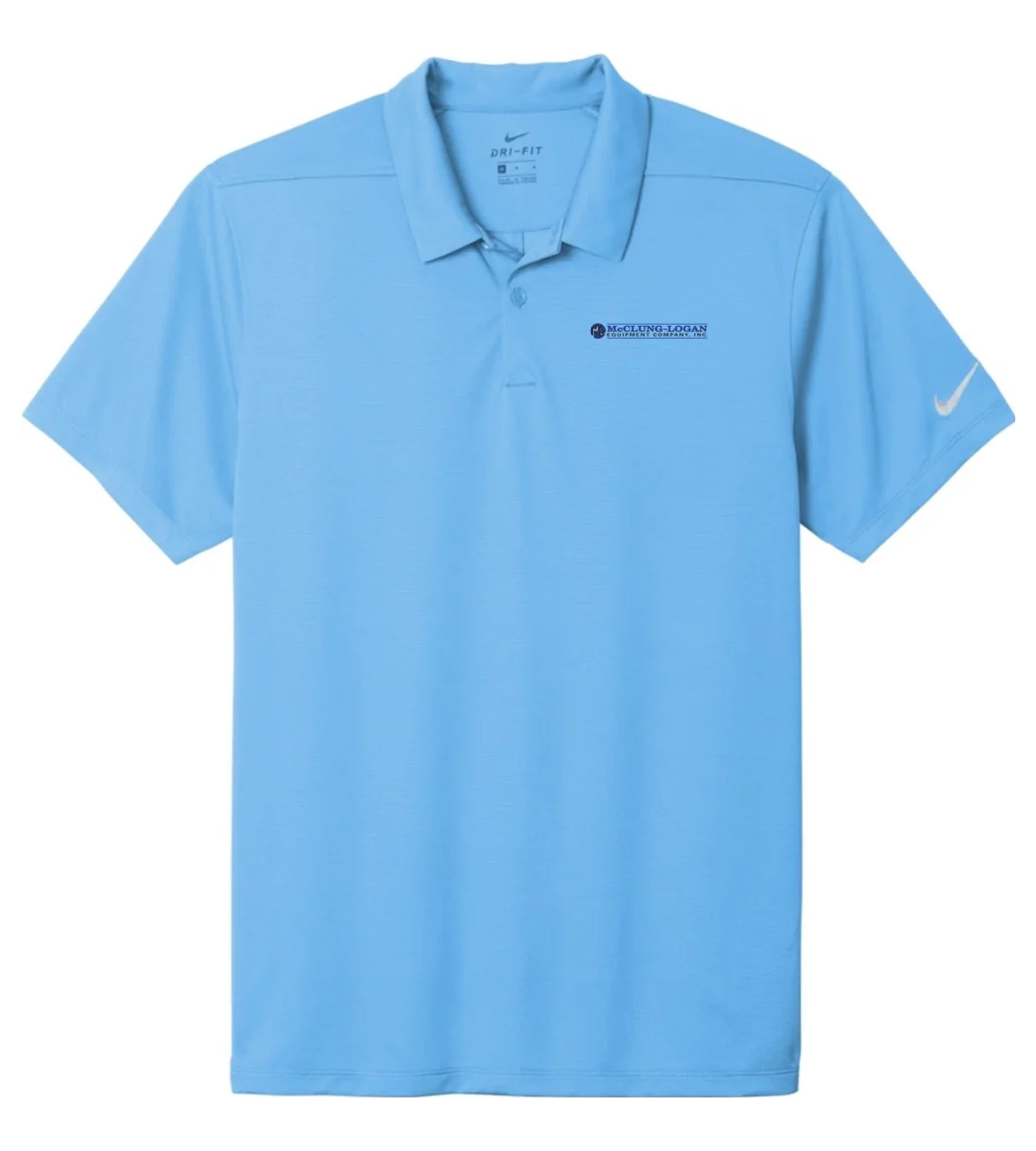 Nike Dry Essential Solid Polo University Blue with McClung-Logan